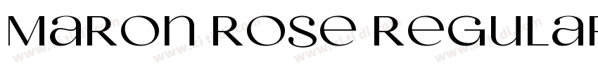 Maron Rose Regular字体转换